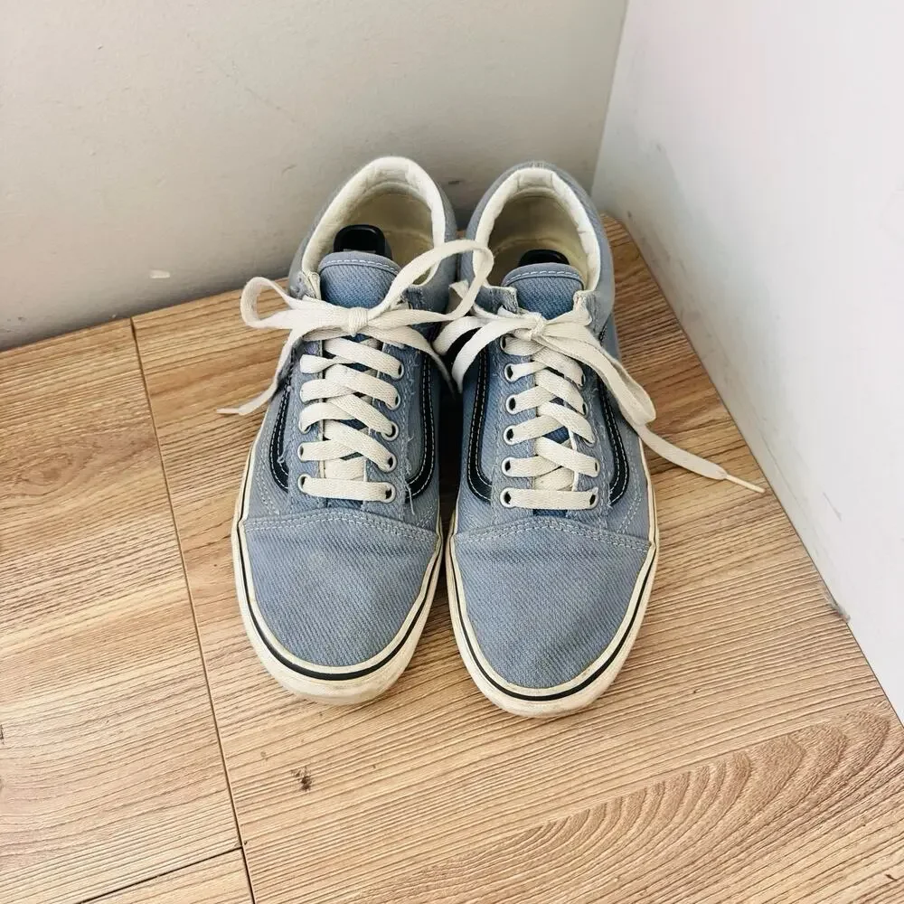 Vans Old Skool Blue And Black Sneakers Women’s Size 9.5